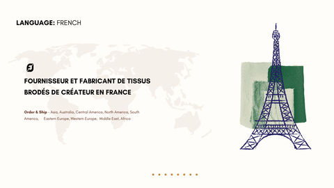 Fournisseur et Fabricant de Tissus Brodés de Créateur en France