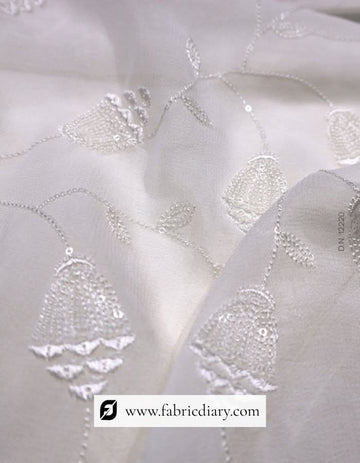 Machine Embroidered Fabric for Fashion Garments