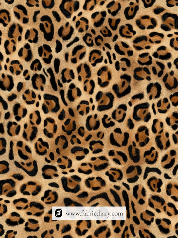 Animal Printed Pure Chinon Fabric