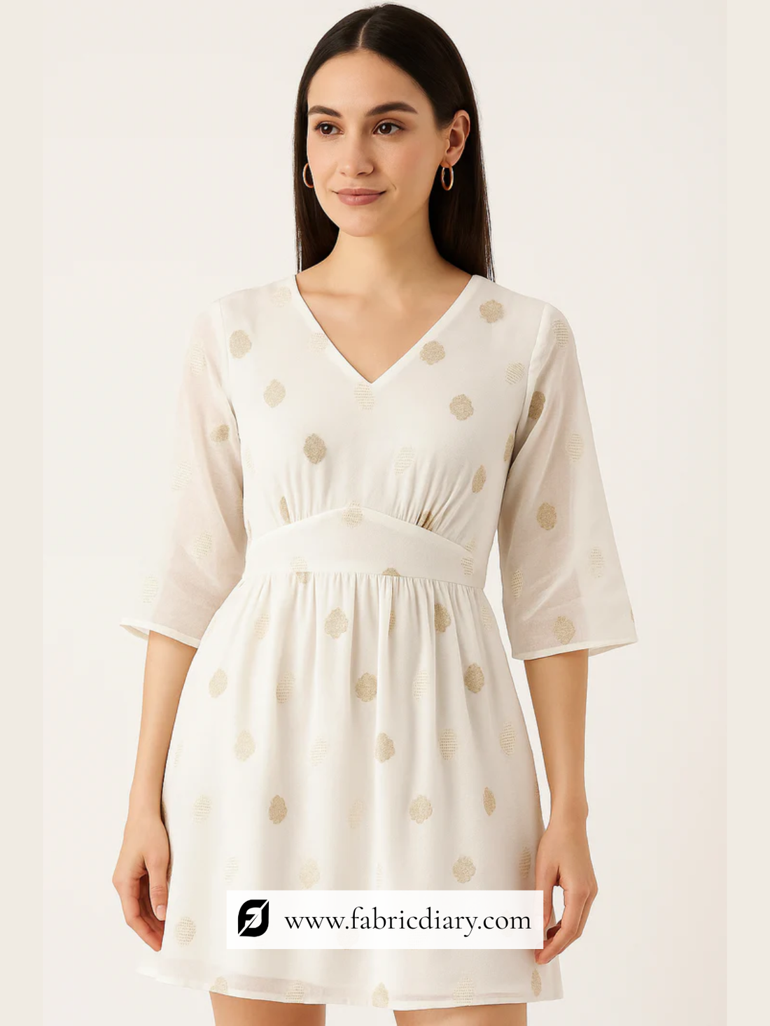 Shop Now Dyeable Georgette Jacquard Fabric