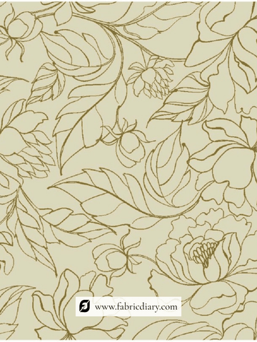 Beautiful Floral Pure Nylon Dupion Printed Fabric