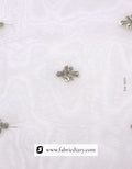 Zari embroidered butti fabric – ethnic dress material for women’s clothing