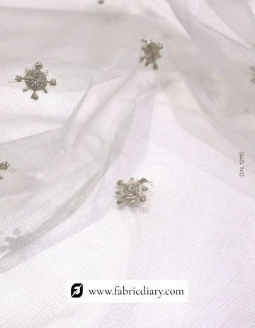 Zari Work Designer Butti Fabric – #25