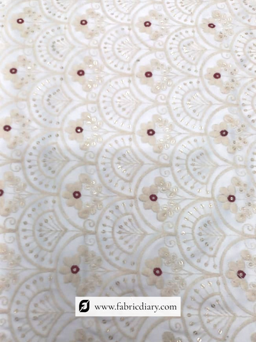 Menwear Waist Coat Embroidery Fabric