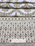Designer kali fabric – golden embroidered for wedding dresses