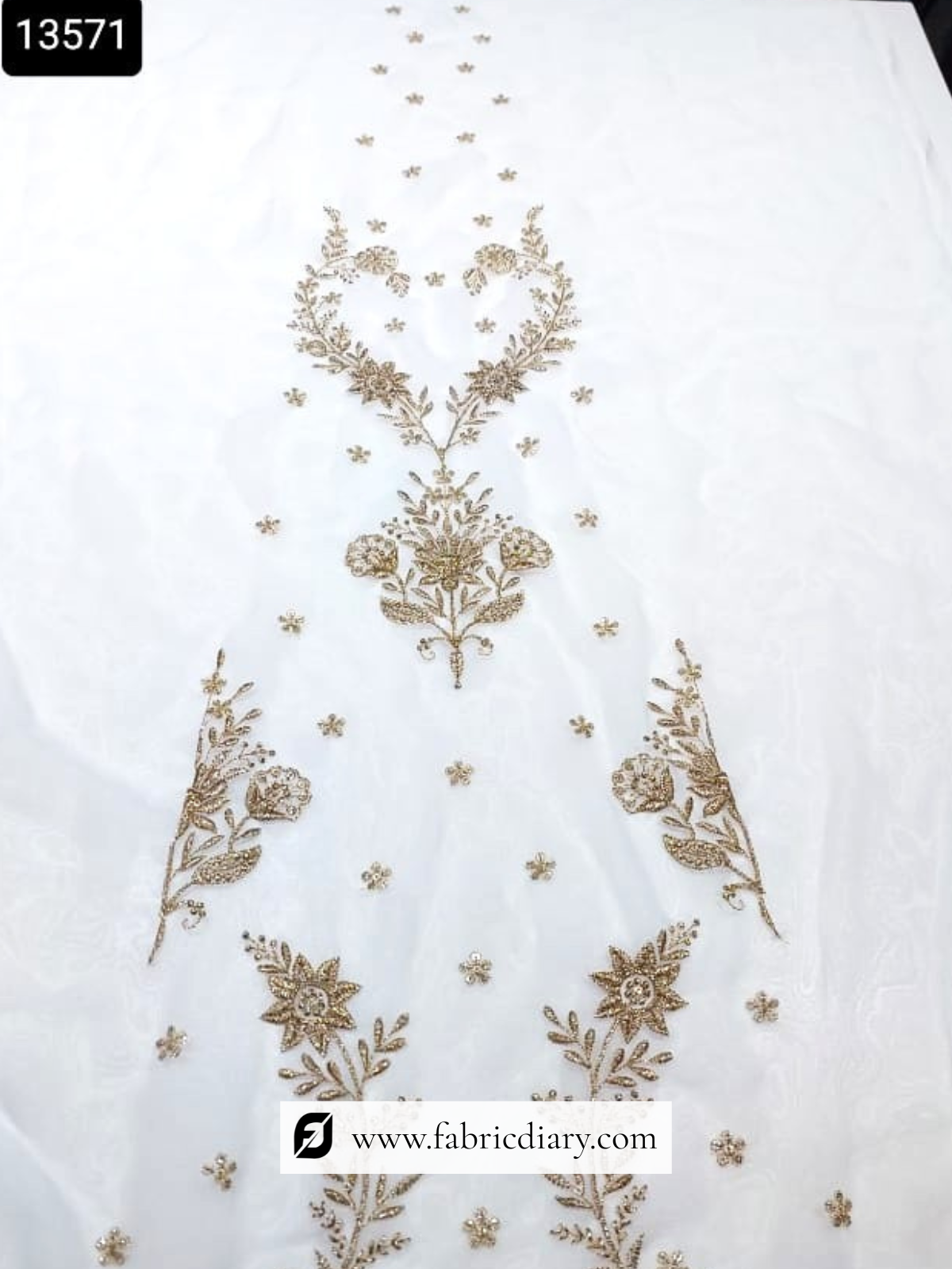 Designer Lehenga kali fabric with golden zari embroidery