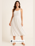 Flowing georgette fabric in dyeable viscose