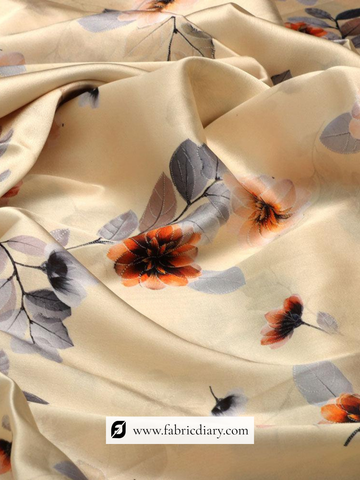 Poly Bridal Printed Fabric