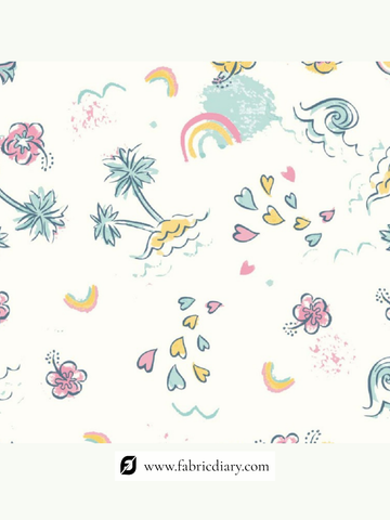 Poly Rayon Print Fabric