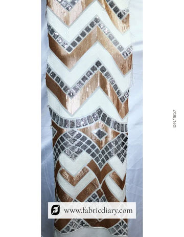 Shining sequins fabric for luxury garments – designer material with worldwide shipping