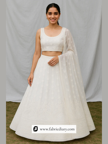 Shop Designer Embroidered Lehenga Online