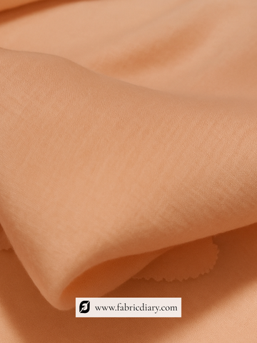 Soft Peach Color Mul Cotton Fabric