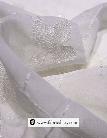Premium Embroidered Fabric for Designer Dresses | Fabric Diary