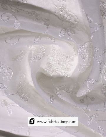Beaded Embroidered Fabric for Luxury Couture
