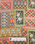 Buy Mint Green Position Print Jacquard Fabric Online