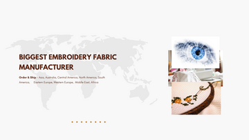 Biggest Embroidery Fabric Manufacturer in India | Premium Embroidery Manufacturer