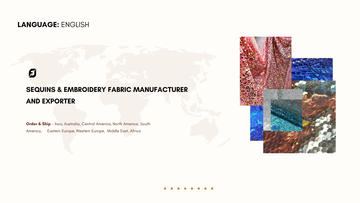 Sequins & Embroidery Fabric Manufacturer and Exporter