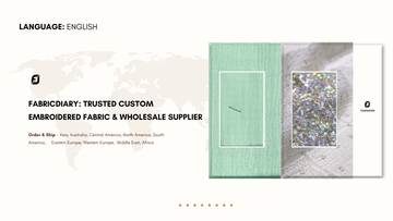 Custom Embroidered Fabric Design & Wholesale Supplier |FabricDiary.com