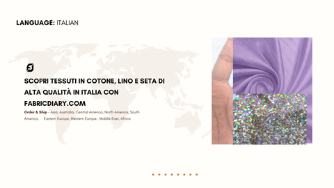 Scopri Tessuti in Cotone, Lino e Seta di Alta Qualità in Italia con FabricDiary.com