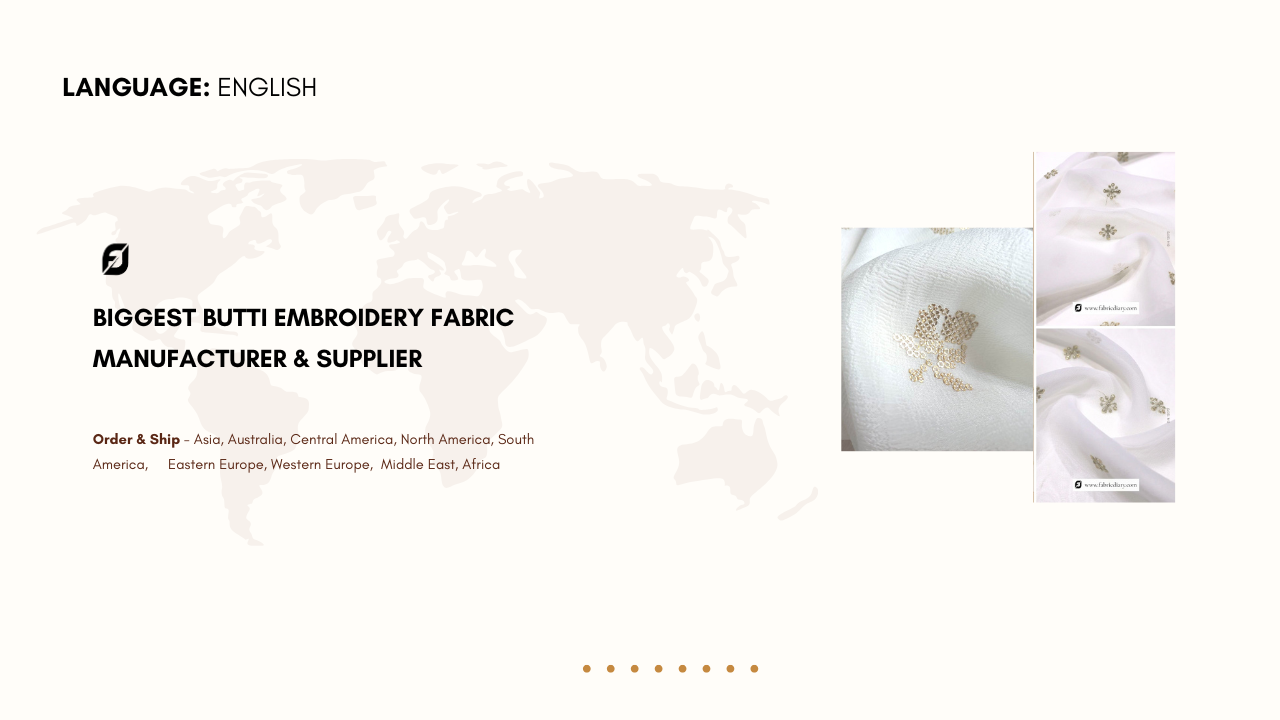 Biggest Butti Embroidery Fabric Manufacturer & Supplier 