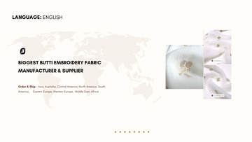 Biggest Butti Embroidery Fabric Manufacturer & Supplier 