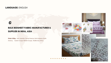 Bulk Bedsheet Fabric Manufacturer & Supplier in India, Asia