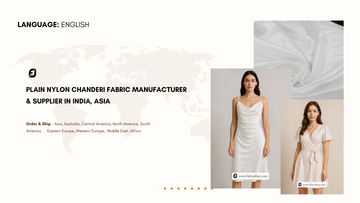 Plain Nylon Chanderi Fabric Manufacturer & Supplier in India, Asia