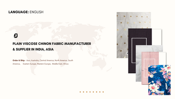 Plain Viscose Chinon Fabric Manufacturer & Supplier in India, Asia