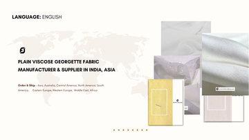 Plain Viscose Georgette Fabric Manufacturer & Supplier in India, Asia