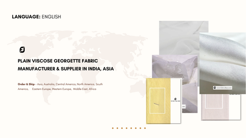 Plain Viscose Georgette Fabric Manufacturer & Supplier in India, Asia