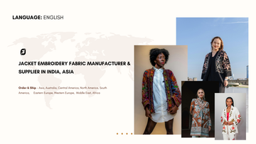 Jacket Embroidery Fabric Manufacturer & Supplier in India, Asia