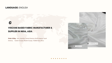 Viscose Based Fabric Manufacturer & Supplier in India, Asia