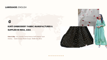 Kurti Embroidery Fabric Manufacturer & Supplier in India, Asia