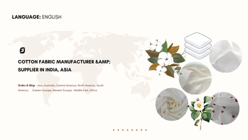 Cotton Fabric Manufacturer &amp; Supplier in India, Asia