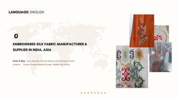 Embroidered Linen Fabric Manufacturer & Supplier in India, Asia