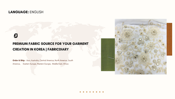 Designer & Embroidered Fabrics in Korea Online