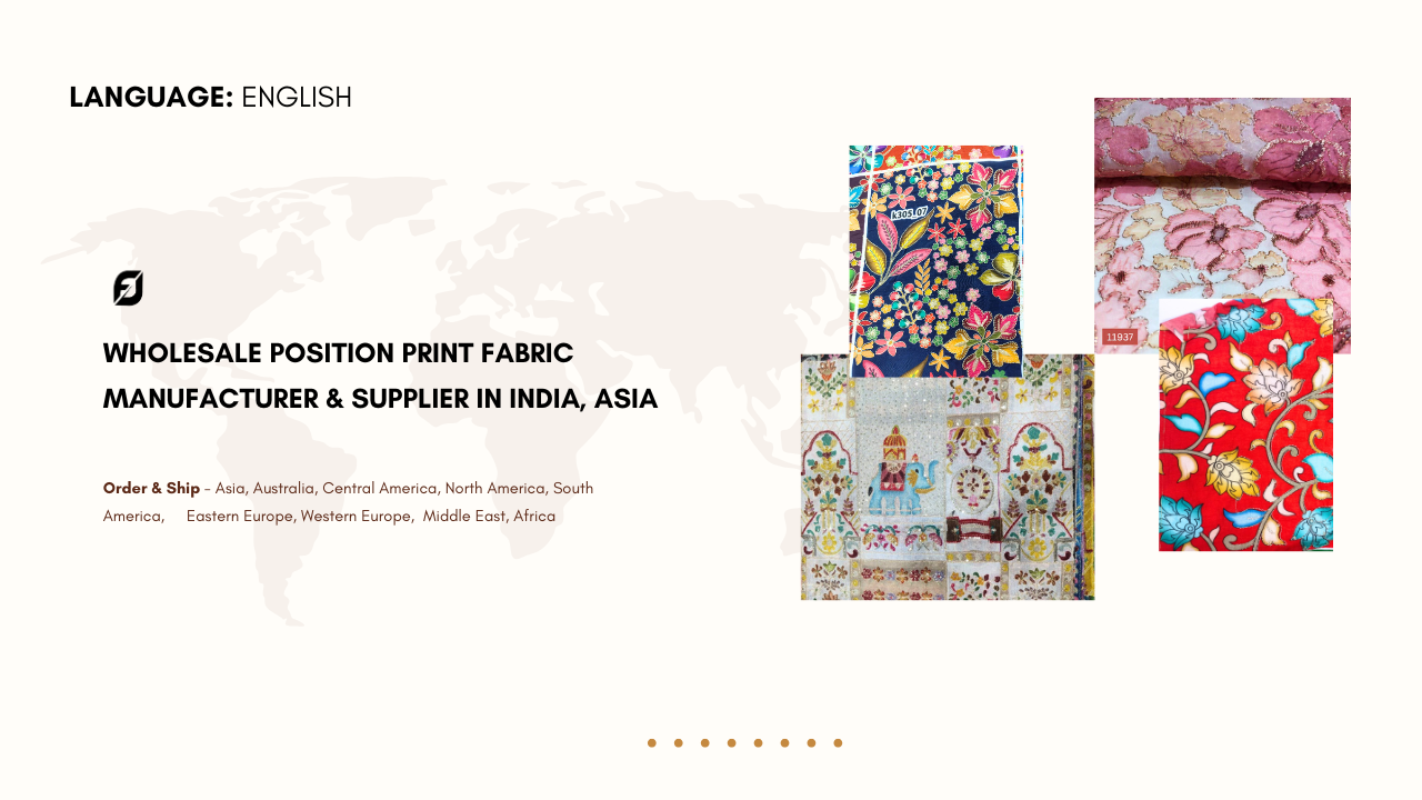 Wholesale Position Print Fabric Manufacturer & Exporters – FabricDiary