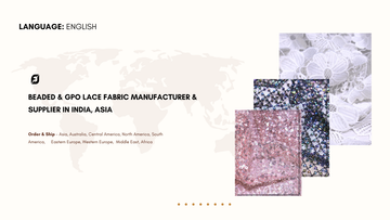 Beaded & GPO Lace Fabric Manufacturer & Supplier in India, Asia