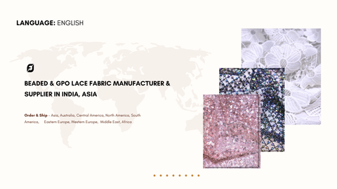 Beaded & GPO Lace Fabric Manufacturer & Supplier in India, Asia