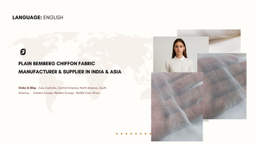 Plain Bemberg Chiffon Fabric Manufacturer & Supplier in India & Asia
