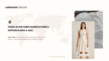 Tissue Silver Fabric Manufacturer & Supplier in India & Asia