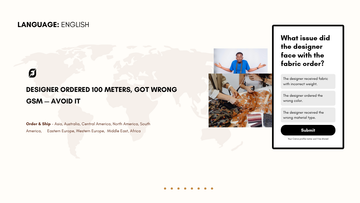 Designer Ordered 100 Meters, Got Wrong GSM — Avoid It