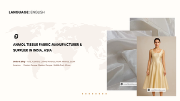 Anmol Tissue Fabric Manufacturer & Supplier in India, Asia