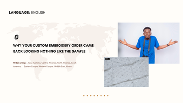 Why your custom embroidery order came back looking nothing like the sample