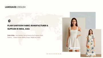 Plain Santoon Fabric Manufacturer & Supplier in India, Asia