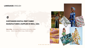 Customized Digital Print Fabric Manufacturer & Supplier in India, Asia