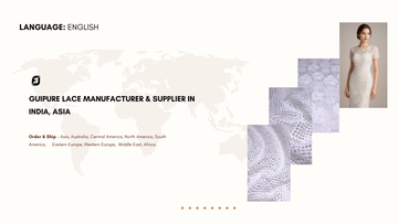 All-Over Dense Guipure Lace Manufacturer & Supplier In India, Asia
