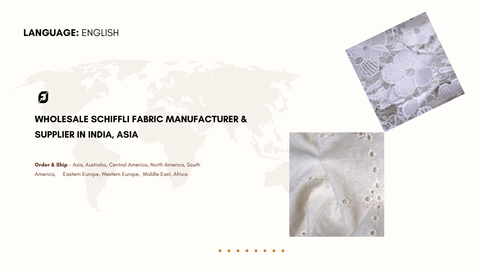 Wholesale Schiffli Fabric Manufacturer & Supplier in India, Asia