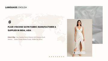 Plain Viscose Satin Fabric Manufacturer & Supplier in India, Asia