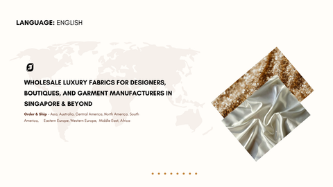 Wholesale Luxury Fabrics for Designers, Boutiques, and Garment Manufacturers in Singapore & Beyond